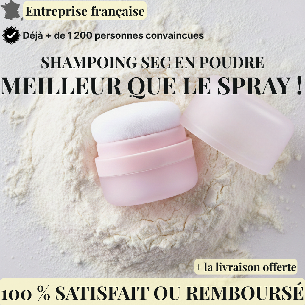 SHAMPOING SEC EN POUDRE 100% NATUREL
