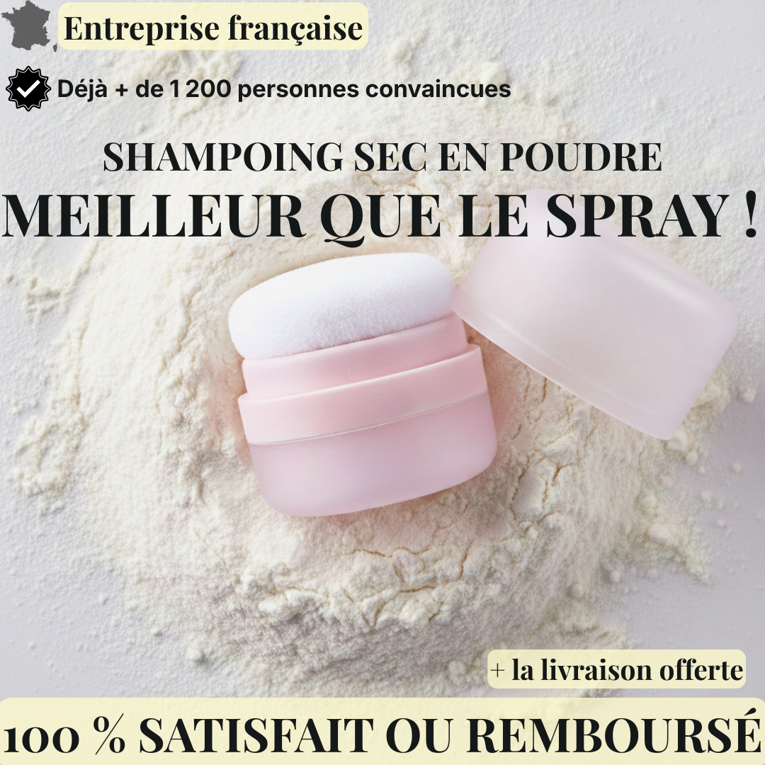SHAMPOING SEC EN POUDRE 100% NATUREL