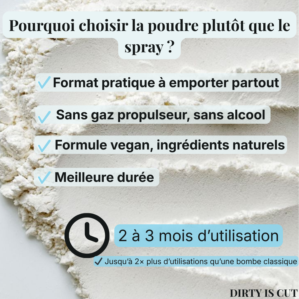 SHAMPOING SEC EN POUDRE 100% NATUREL